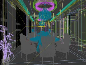 family - kitchen - restaurant 270 3D Model