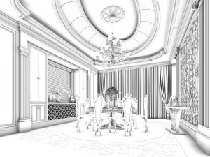 family - kitchen - restaurant 273 3D Модель