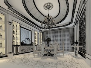 family - kitchen - restaurant 273 3D Модель