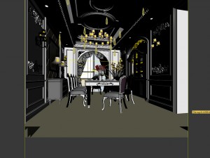 family - kitchen - restaurant 274 3D 모델
