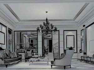 family - kitchen - restaurant 275 3D Модель