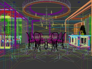 family - kitchen - restaurant 275 3D Модель