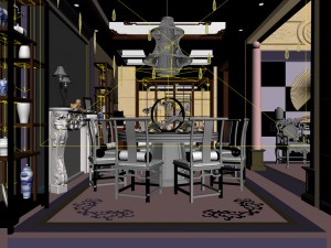 family - kitchen - restaurant 278 3D-Modell