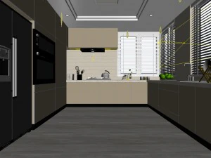 family - kitchen - restaurant 279 3D Model