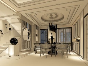 family - kitchen - restaurant 281 3D Modell