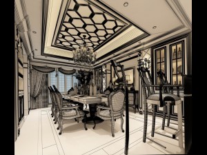 family - kitchen - restaurant 282 3D Model