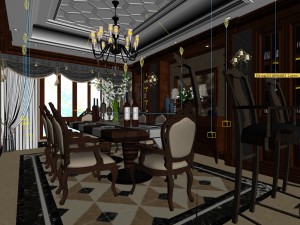 family - kitchen - restaurant 282 3D Model