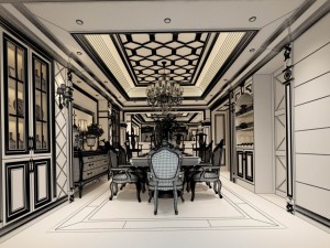 family - kitchen - restaurant 282 3D Model