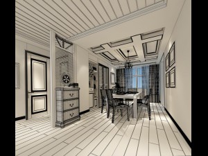 family - kitchen - restaurant 283 Modelo 3D