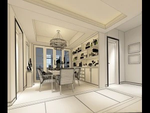 family - kitchen - restaurant 286 3D Model
