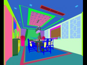 family - kitchen - restaurant 287 Modello 3D