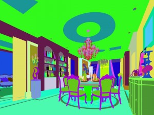 family - kitchen - restaurant 289 3D Model