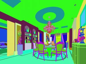 family - kitchen - restaurant 289 3D Model