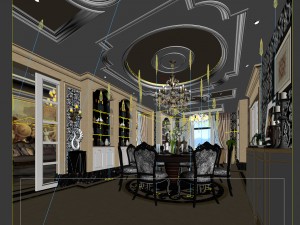 family - kitchen - restaurant 289 3D Model