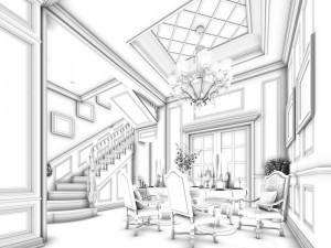 family - kitchen - restaurant 290 3D 모델