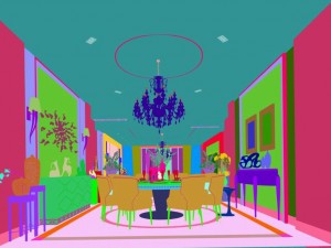 family - kitchen - restaurant 291 Modello 3D