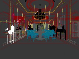 family - kitchen - restaurant 291 Modello 3D