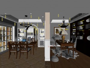 family - kitchen - restaurant 292 3D Модель