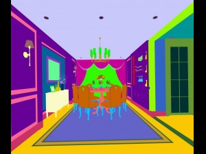 family - kitchen - restaurant 293 3D Модель