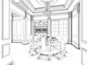 family - kitchen - restaurant 294 3D Model