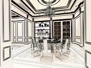 family - kitchen - restaurant 294 3D Model