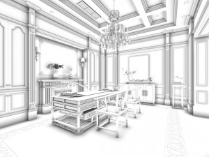 family - kitchen - restaurant 294 3D Model