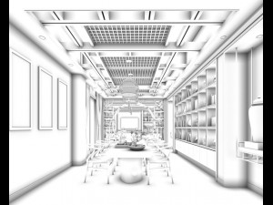 family - kitchen - restaurant 295 3D Model