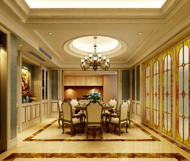 family - kitchen - restaurant 296 3D Model .c4d .max .obj .3ds .fbx .stl .blend 