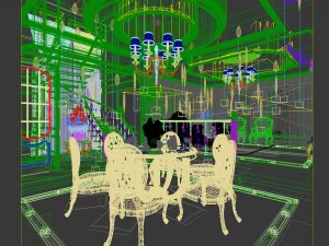 family - kitchen - restaurant 297 3D Model