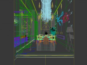 family - kitchen - restaurant 298 3D Model