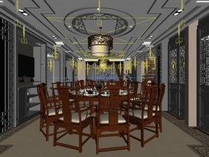 family - kitchen - restaurant 299 3D Model