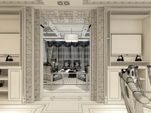 family - kitchen - restaurant 299 3D Model