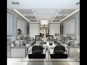 family - kitchen - restaurant 299 3D Model