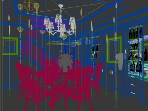 family - kitchen - restaurant 301 3D-Modell