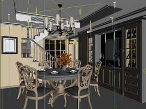 family - kitchen - restaurant 301 3D-Modell