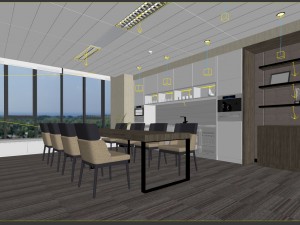 family - kitchen - restaurant 303 3D Model