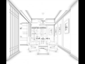 family - kitchen - restaurant 304 3D 模型