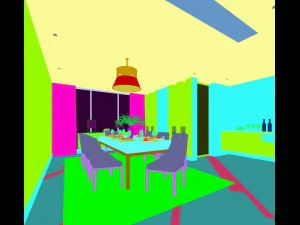 family - kitchen - restaurant 306 3D Model