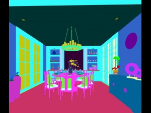 family - kitchen - restaurant 309 3D Model