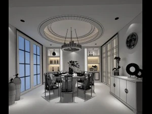 family - kitchen - restaurant 309 3D Model
