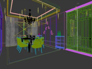 family - kitchen - restaurant 310 3D Model