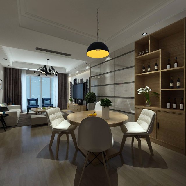 family - kitchen - restaurant 311 3D Model .c4d .max .obj .3ds .fbx .stl .blend 