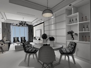 family - kitchen - restaurant 311 3D Model