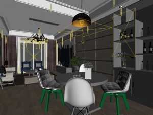 family - kitchen - restaurant 311 3D Model