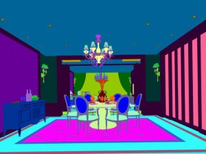 family - kitchen - restaurant 313 3D Model