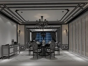 family - kitchen - restaurant 313 3D Model