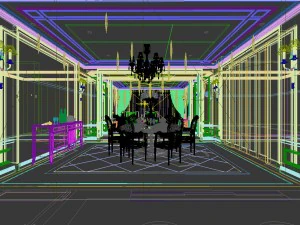family - kitchen - restaurant 313 3D Model