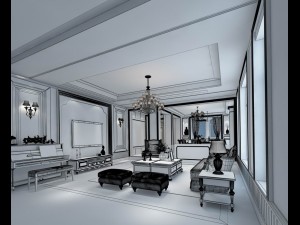 family - kitchen - restaurant 314 3D Model