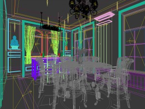 family - kitchen - restaurant 314 3D Model