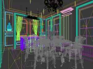 family - kitchen - restaurant 314 3D Model